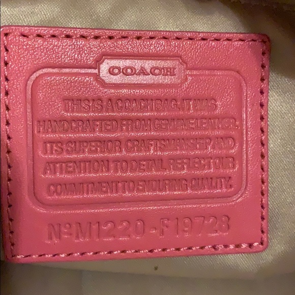 COACH PARK LEATHER CARRYALL HANDBAG #F19728 - Picture 4 of 7